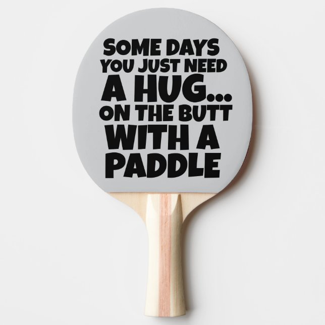 FUNNY HUG WITH A PADDLE PING PONG 4 WIFE (Front)