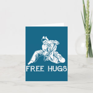 Funny Hugs Brazilian Jiu Jitsu Mma Bjj  Card