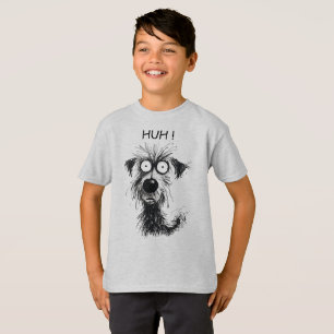 Funny HUH! Dog Sketch Kids’ T-Shirt