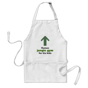 Funny Human Jungle Gym Standard Apron