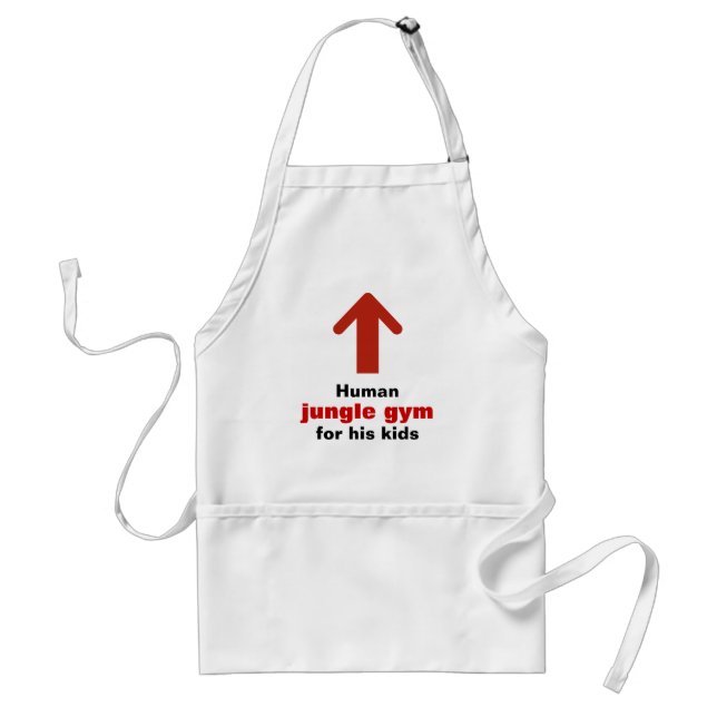 Funny Human Jungle Gym Standard Apron (Front)