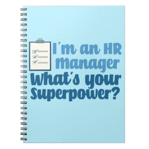 Funny Human Resources Superhero Notebook