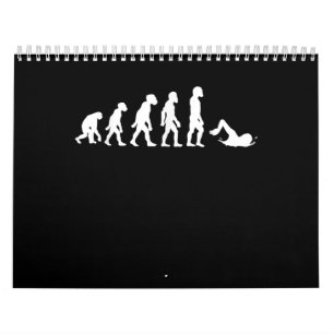 Funny Human Swimming Evolution Swimmer Swim Calendar