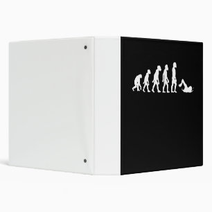 Funny Human Swimming Evolution Swimmer Swim Design Binder