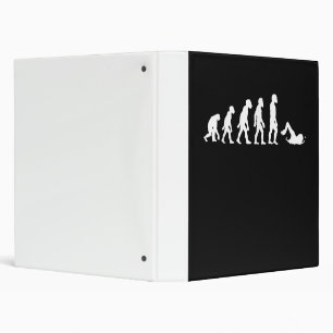 Funny Human Swimming Evolution Swimmer Swim Design Binder