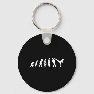 Funny Human Taekwondo Fighter Evolution Korean Keychain