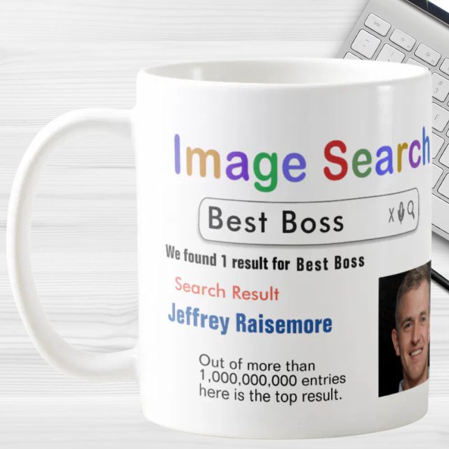 Funny Humor Custom Best Boss Search Gift Mug (Créateur téléchargé)