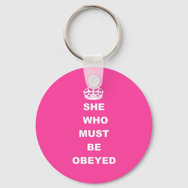 Funny humoros womans text  keychain (Front)