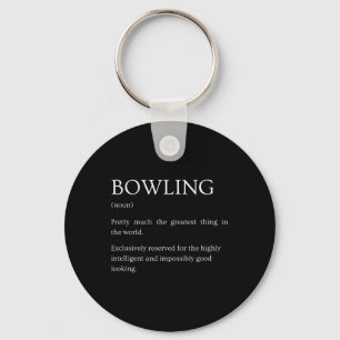 Funny Humour Definitions Apparel Gifts Bowling Def Keychain