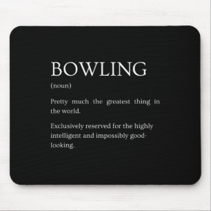 Funny Humour Definitions Apparel Gifts Bowling Def Mouse Pad