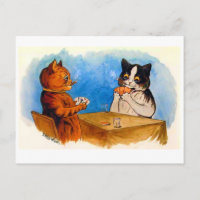 Funny Humourous Cigar Smoking Cats Playing Poker