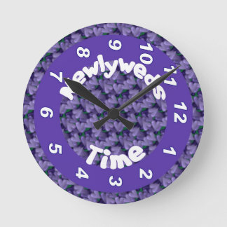 Funny Humourous Newlyweds Wall Clock