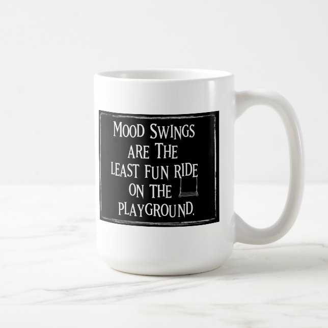 funny humourous playground ride mood swings coffee mug (Right)