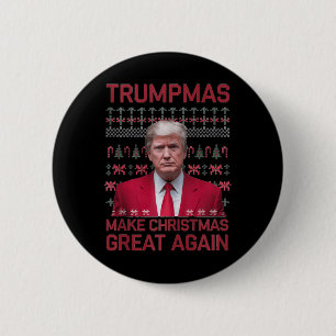 Funny Humourous Trumpmas Make Christmas Great Agai 2 Inch Round Button