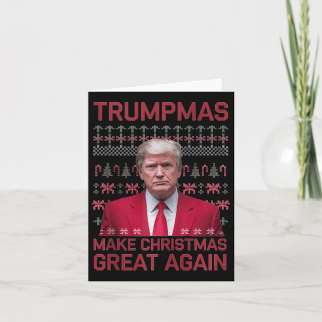 Funny Humourous Trumpmas Make Christmas Great Agai Card (Front)