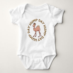 funny hump day camel baby bodysuit