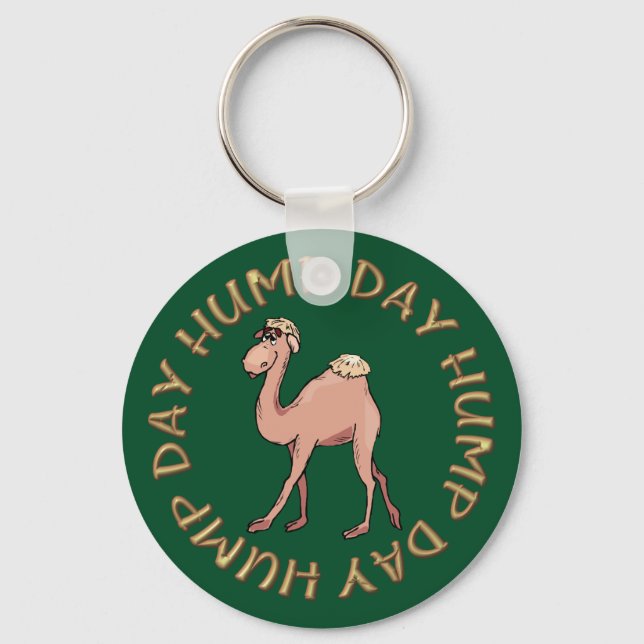 funny hump day camel keychain (Front)