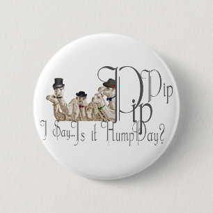 Funny Hump Day Camels in Monocles 2 Inch Round Button