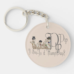 Funny Hump Day Camels  in Monocles Keychain