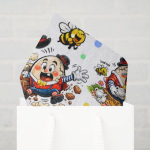 Funny Humpty Dumpty Cartoon Tissue Paper