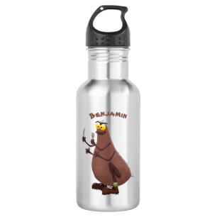 Funny hungry ugly flea cartoon 532 ml water bottle