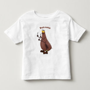 Funny hungry ugly flea cartoon toddler t-shirt