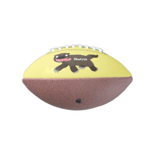 Funny hungry wolverine animal cartoon football