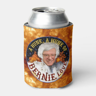 Funny Hunk of Bernie Love | Sanders President 2020 Can Cooler