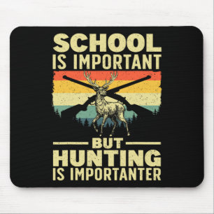 Funny Hunting Art For Boys Men Deer Hunter Wildlif Mouse Pad