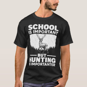 Funny Hunting Art For Boys Men Deer Hunter Wildlif T-Shirt