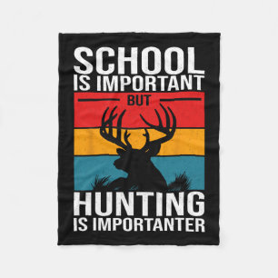Funny Hunting Art For Men Boys Kids Hunter Deer Cl Fleece Blanket