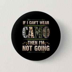 Funny Hunting Camo Hunters Buck Deer Country Redne 2 Inch Round Button