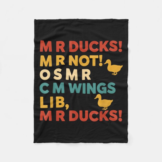 Funny Hunting Humor Tee For M R Ducks  Fleece Blanket (Front)