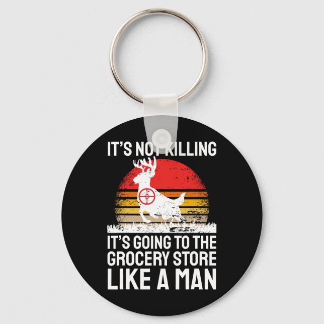Funny Hunting  Keychain (Front)