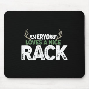 Funny Hunting Nice Rack Antlers Deer Hunter Humour Mouse Pad