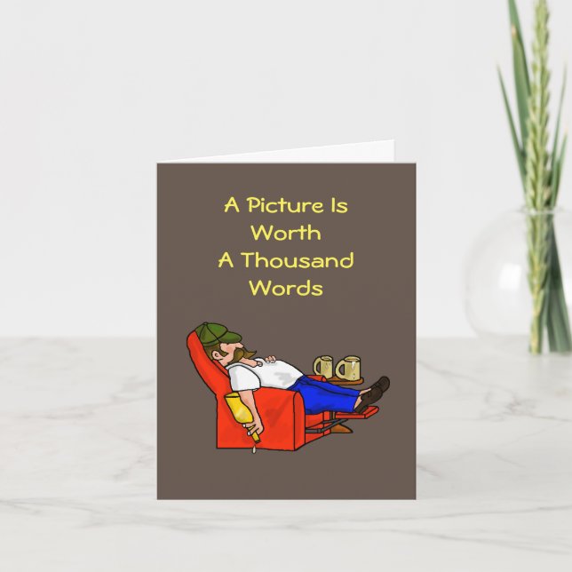 Funny Husband Appreciation Day Card (Front)