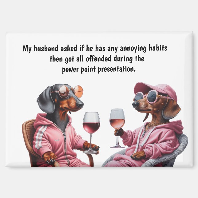 Funny Husband Humour Magnet (Front)