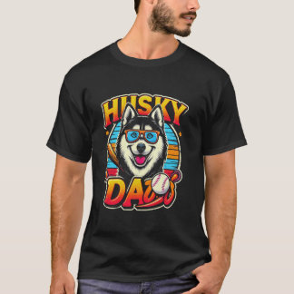 Funny Husky Dad Siberian Husky Dog Pet For Men 1 T-Shirt