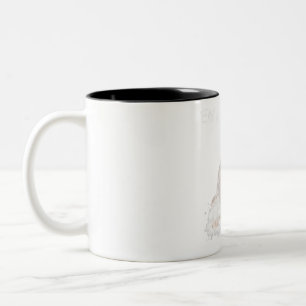 Funny husky ew people dog wearing a face mask gift Two-Tone coffee mug