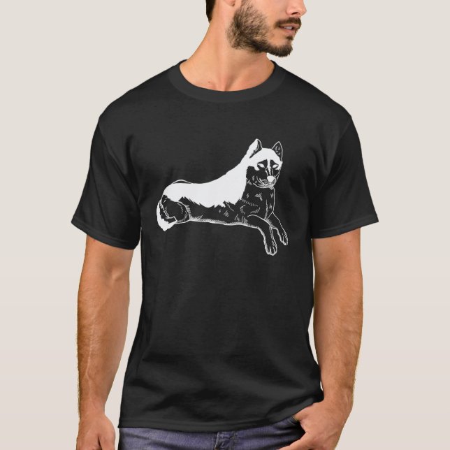 Funny Husky walk T-Shirt (Front)