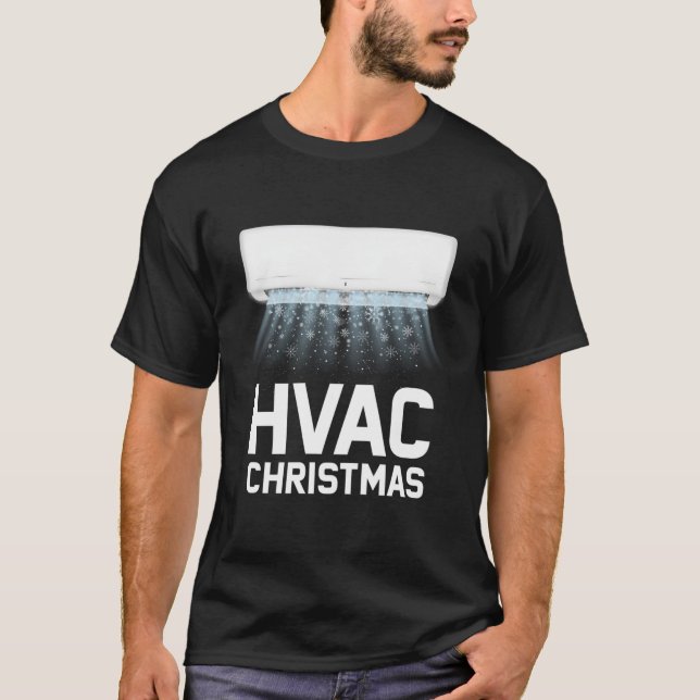 Funny Hvac Technician Gift For Christmas T-Shirt (Front)