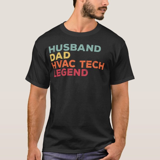 funny HVAC Technician t-shirt, AC Tech Repairman T-Shirt (Front)