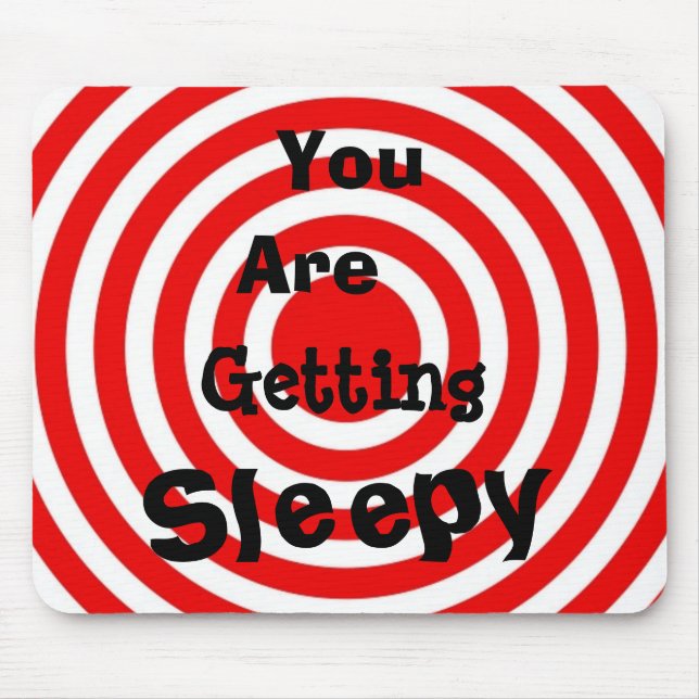 Funny Hypnotist Mouse Pad (Front)