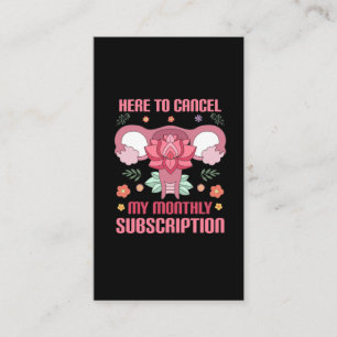 Funny Hysterectomy Surgery Recovery uterus removal Business Card