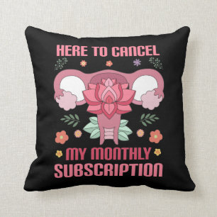 Funny Hysterectomy Surgery Recovery uterus removal Throw Pillow