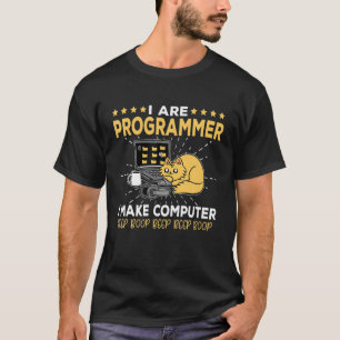 Funny "I Are Programmer Cat" - Coding T-Shirt
