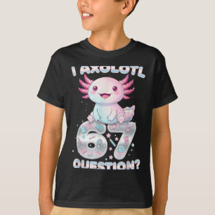 Funny I Axolotl 67 Questions Six Seven Axolotl Boy T-Shirt