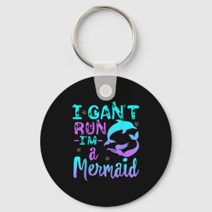 Funny I Can't Run I'm A Mermaid Little Magical Mer Keychain