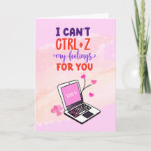 Funny  'I Can't Undo My Feelings' Valentine's Day