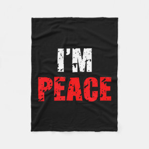 Funny I Come In Peace I’m Peace Matching Couple Lo Fleece Blanket